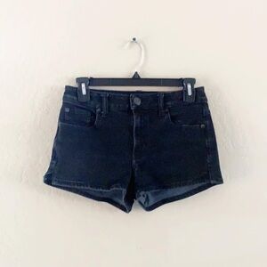 American Eagle 360 Stretch Hi Rise Shortie Black Denim Jean‎ Short